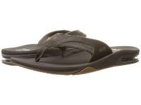 Cheap Reef Flip Flops Sandals for Men - Fanning Leather - Brown 2 On Sale
